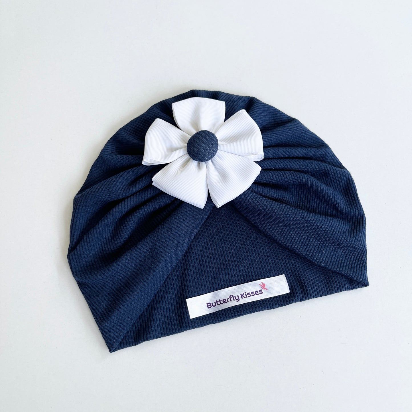 Soft & Stylish Baby Turban with Ribbon Flower