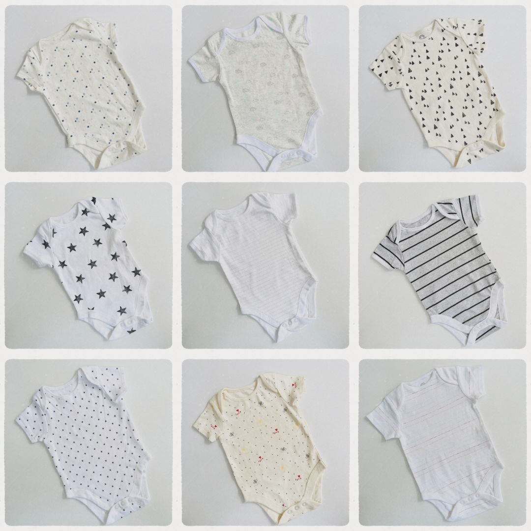 3-6 Months - Soft & Comfy Unisex Baby Bodysuits Vol. 01