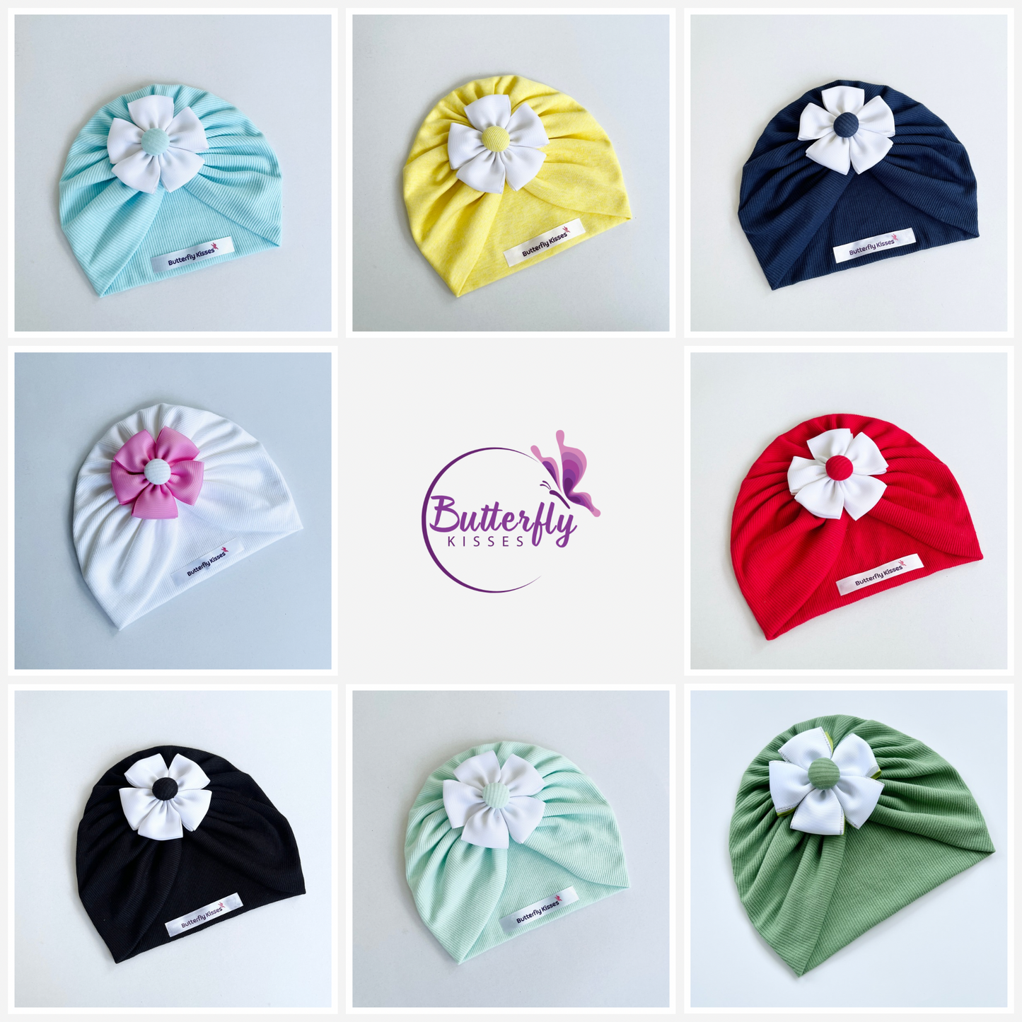 Soft & Stylish Baby Turban with Ribbon Flower