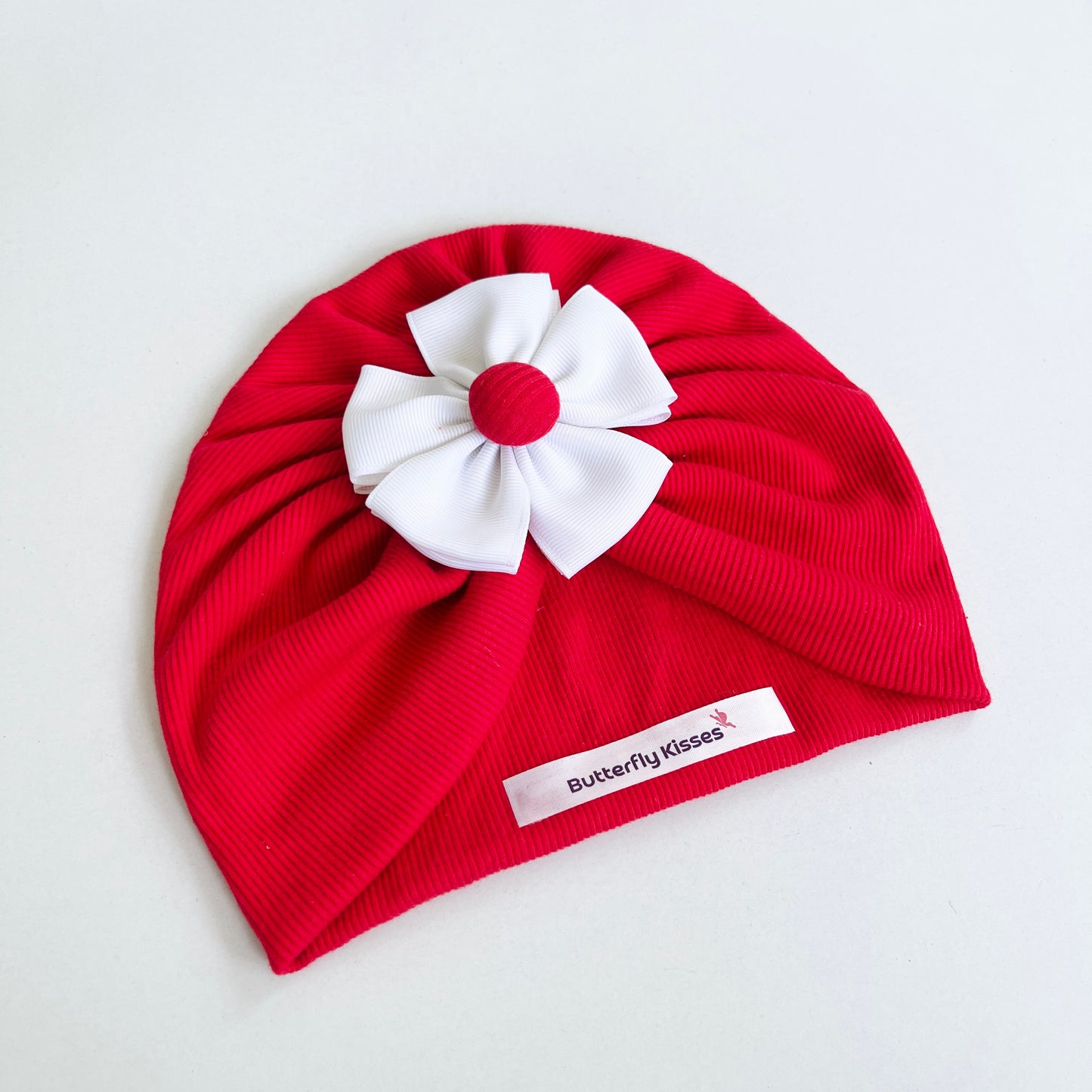 Soft & Stylish Baby Turban with Ribbon Flower