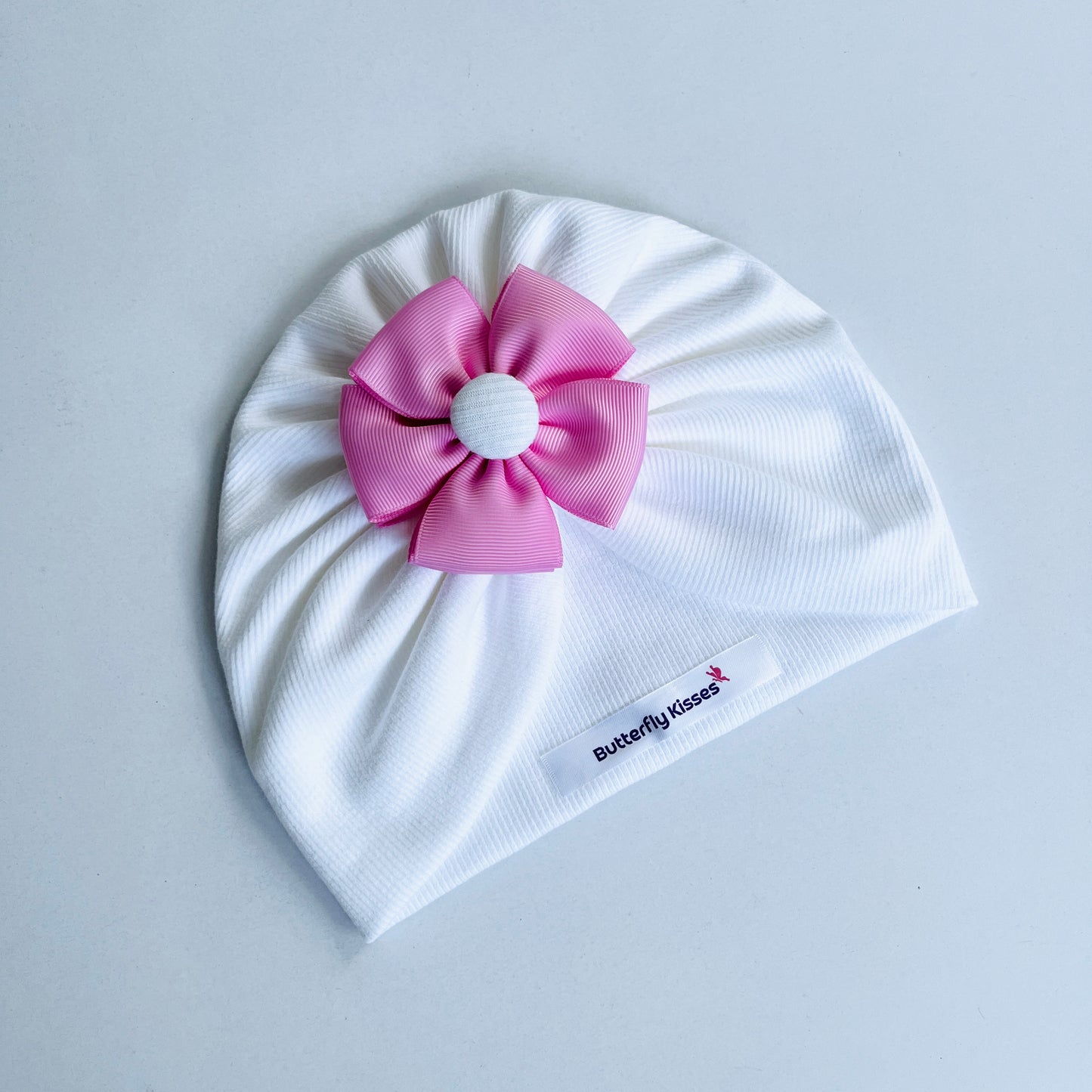 Soft & Stylish Baby Turban with Ribbon Flower