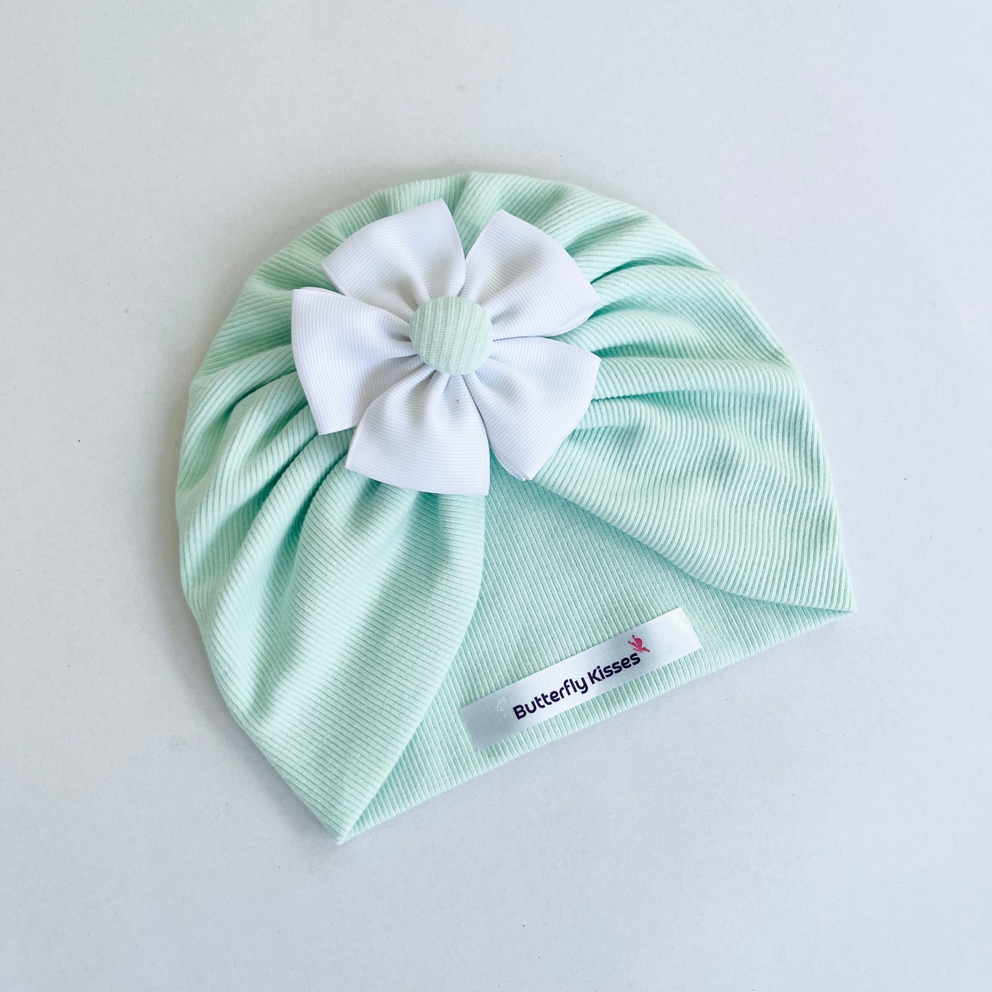 Soft & Stylish Baby Turban with Ribbon Flower