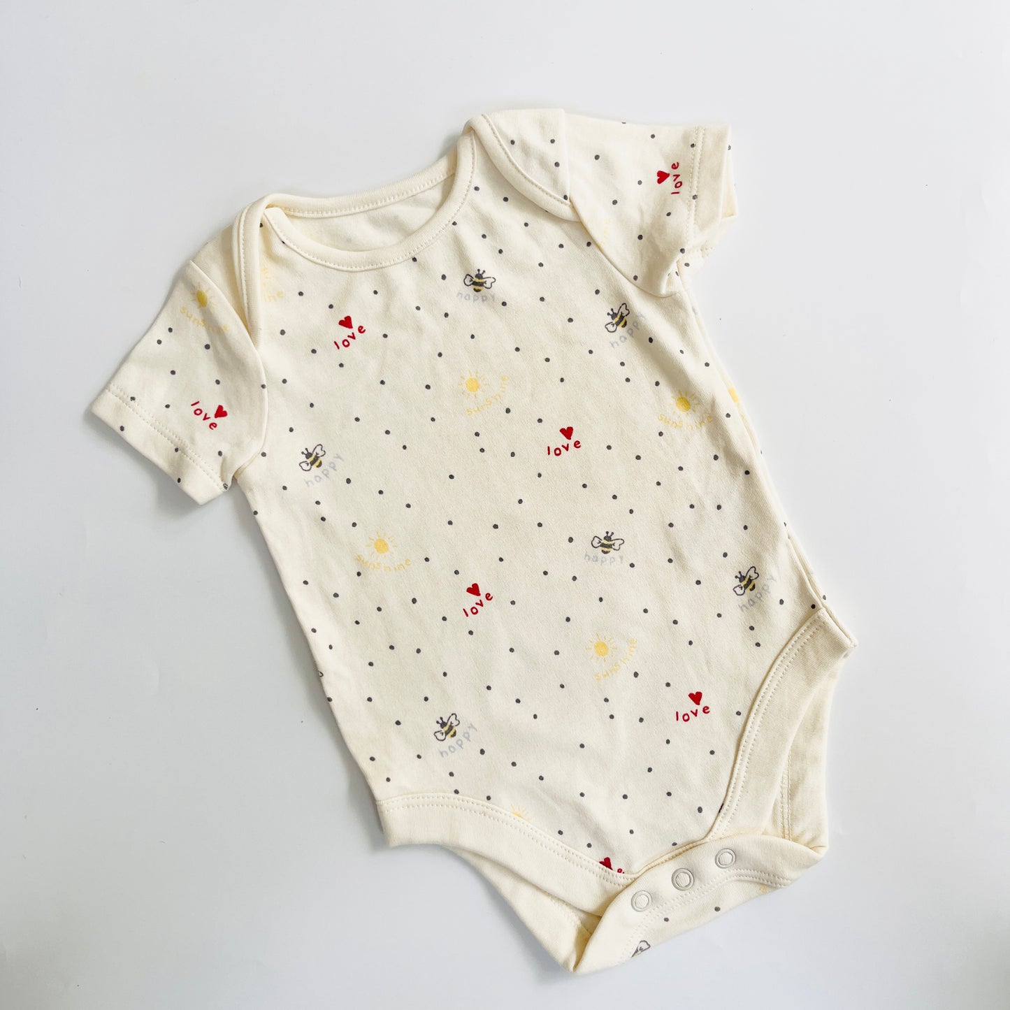 3-6 Months - Soft & Comfy Unisex Baby Bodysuits Vol. 01