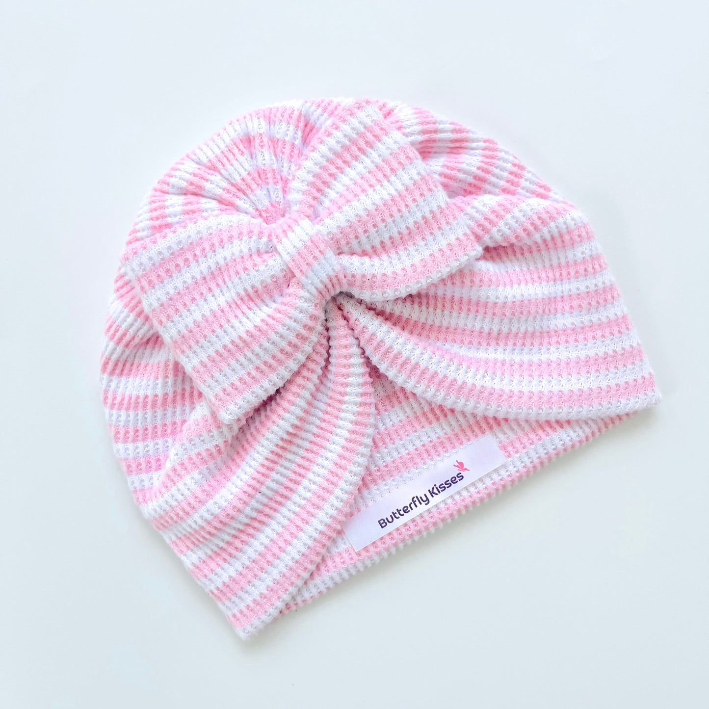 Blush Stripes Baby Turban