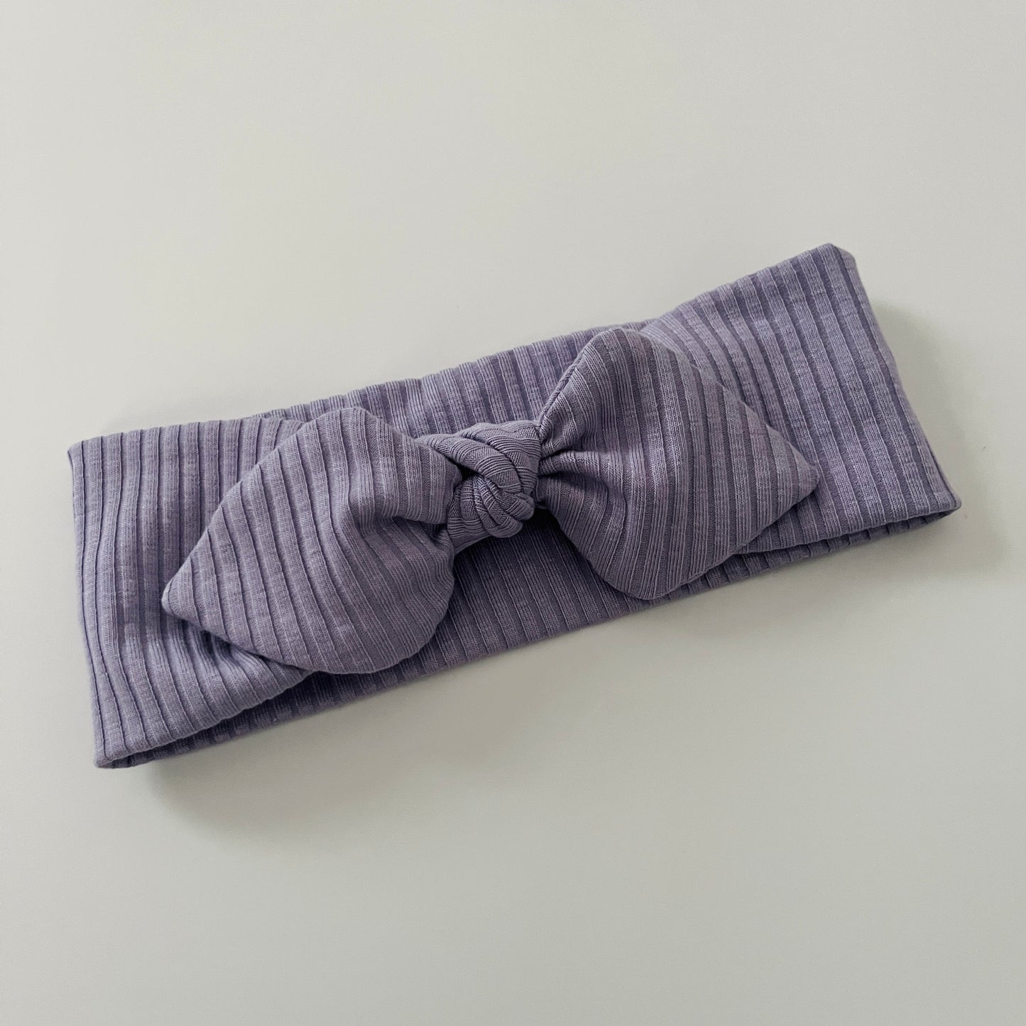 Solid colour classic bunny knot headband