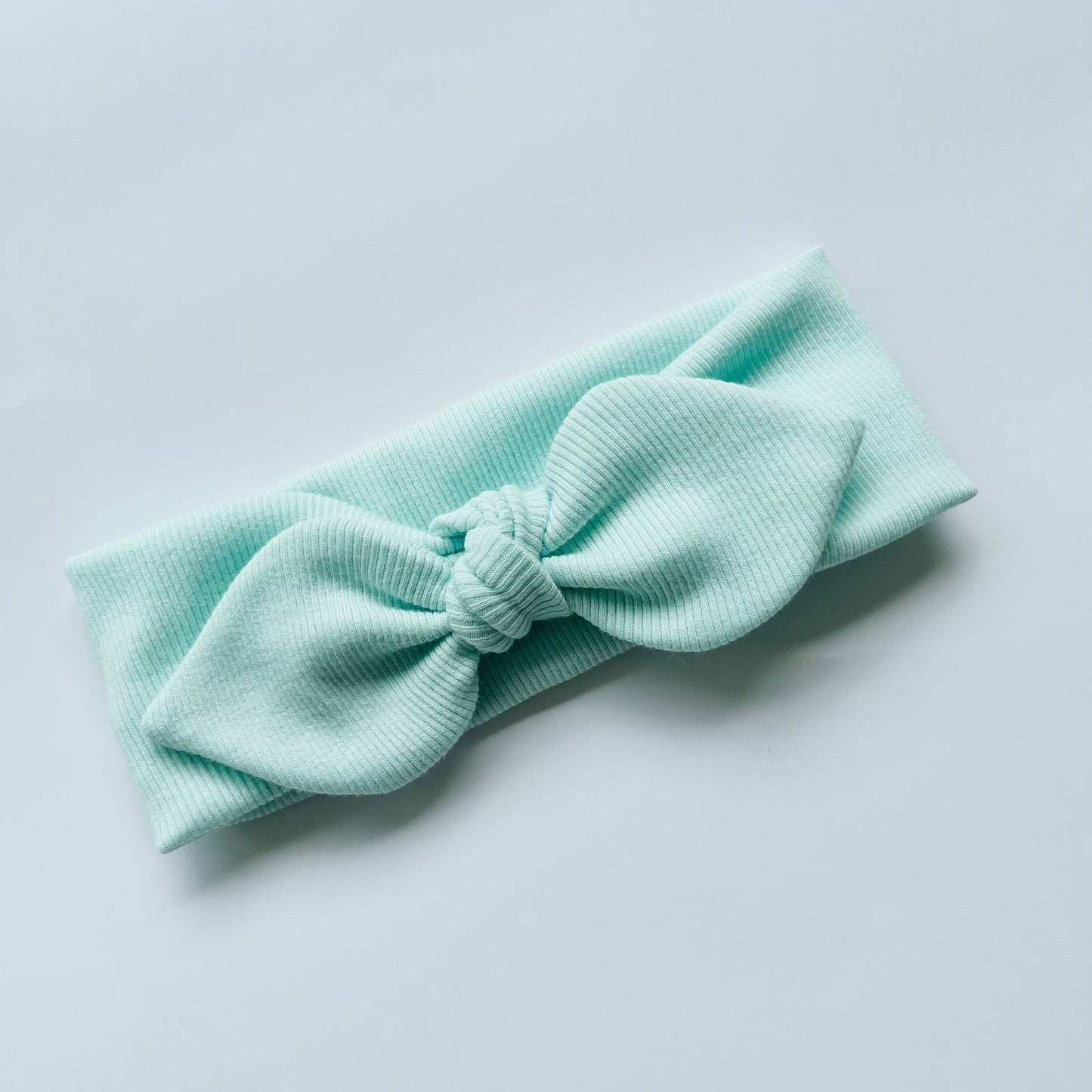 Solid colour classic bunny knot headband
