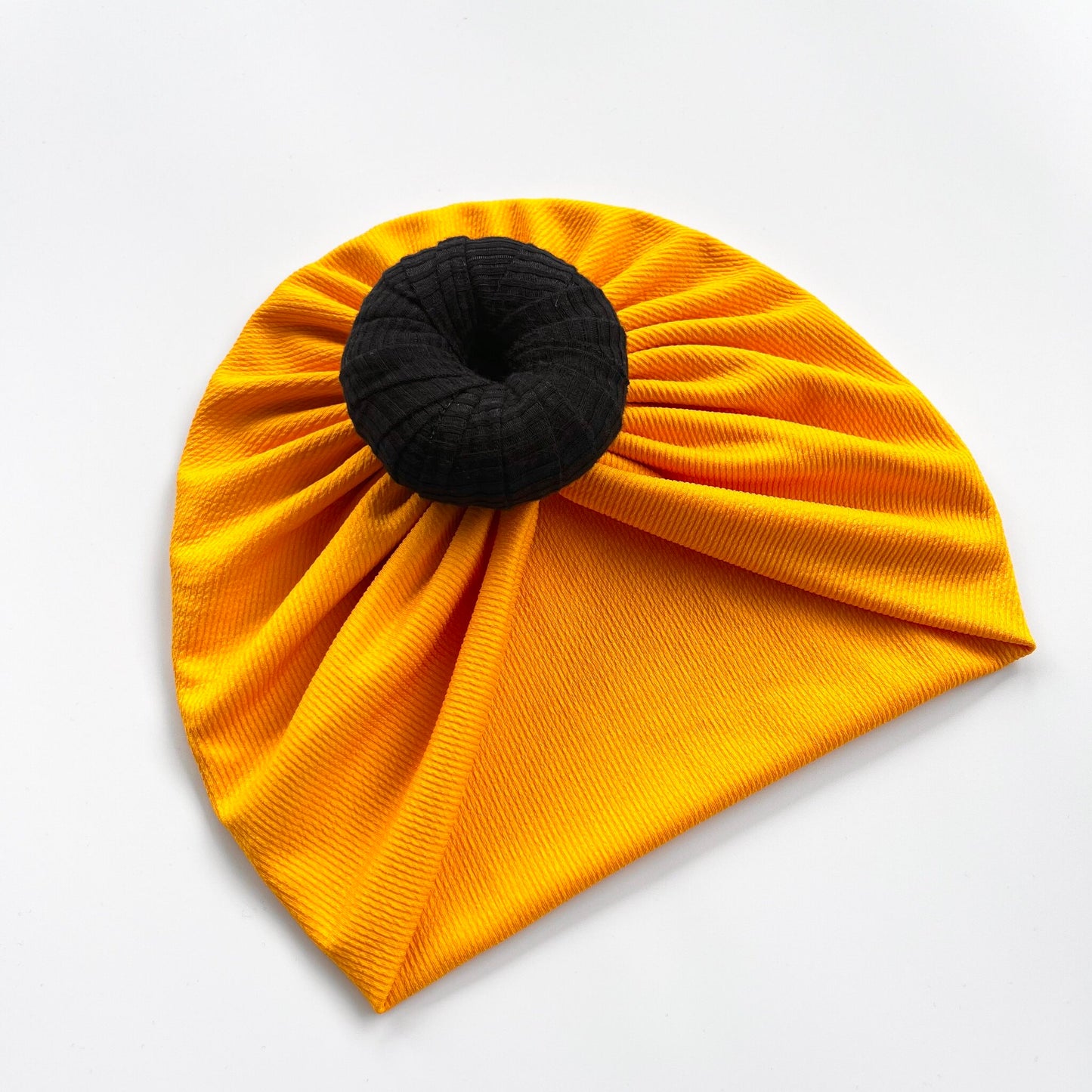 Marigold Colour Baby Turban Hat