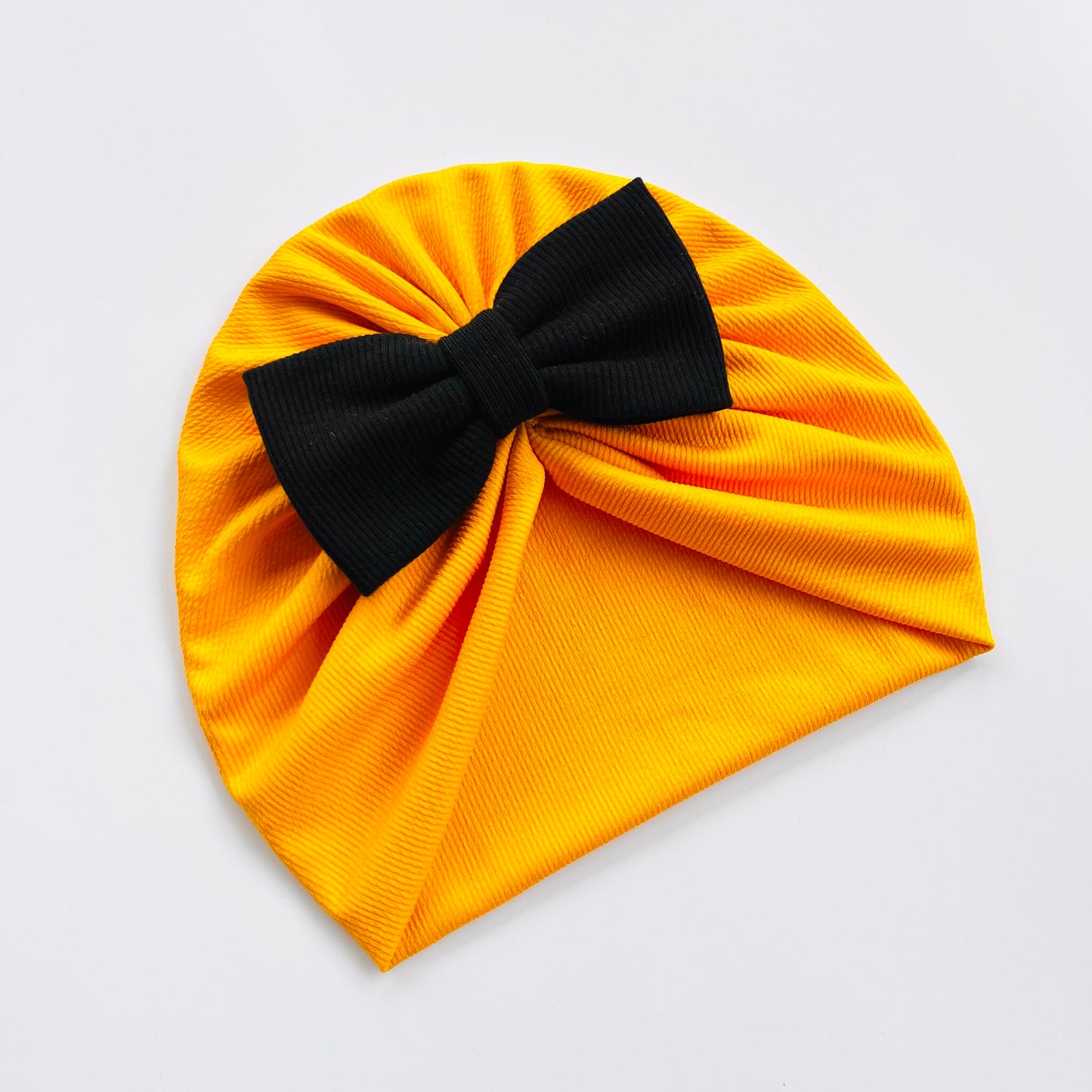 Marigold Colour Baby Turban Hat