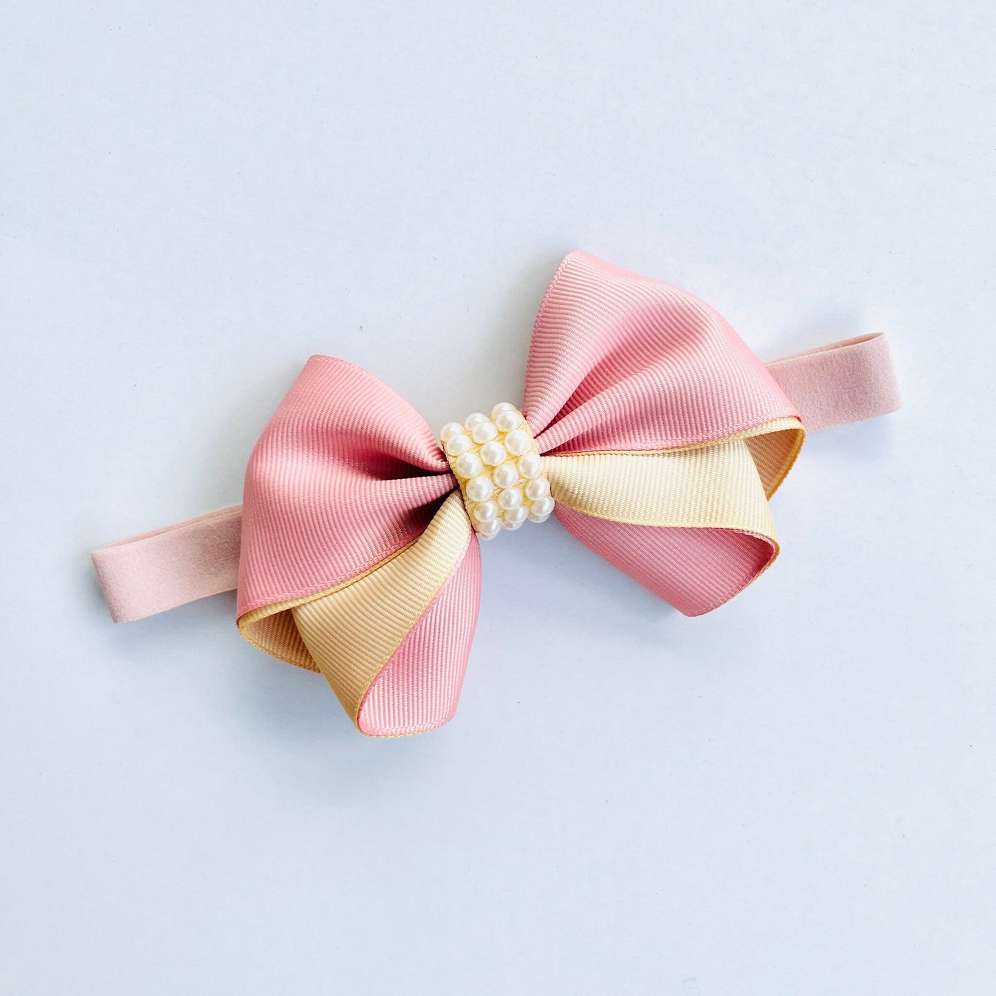Pearl Embedded Rose Gold And Gold Colour Mixed Headband