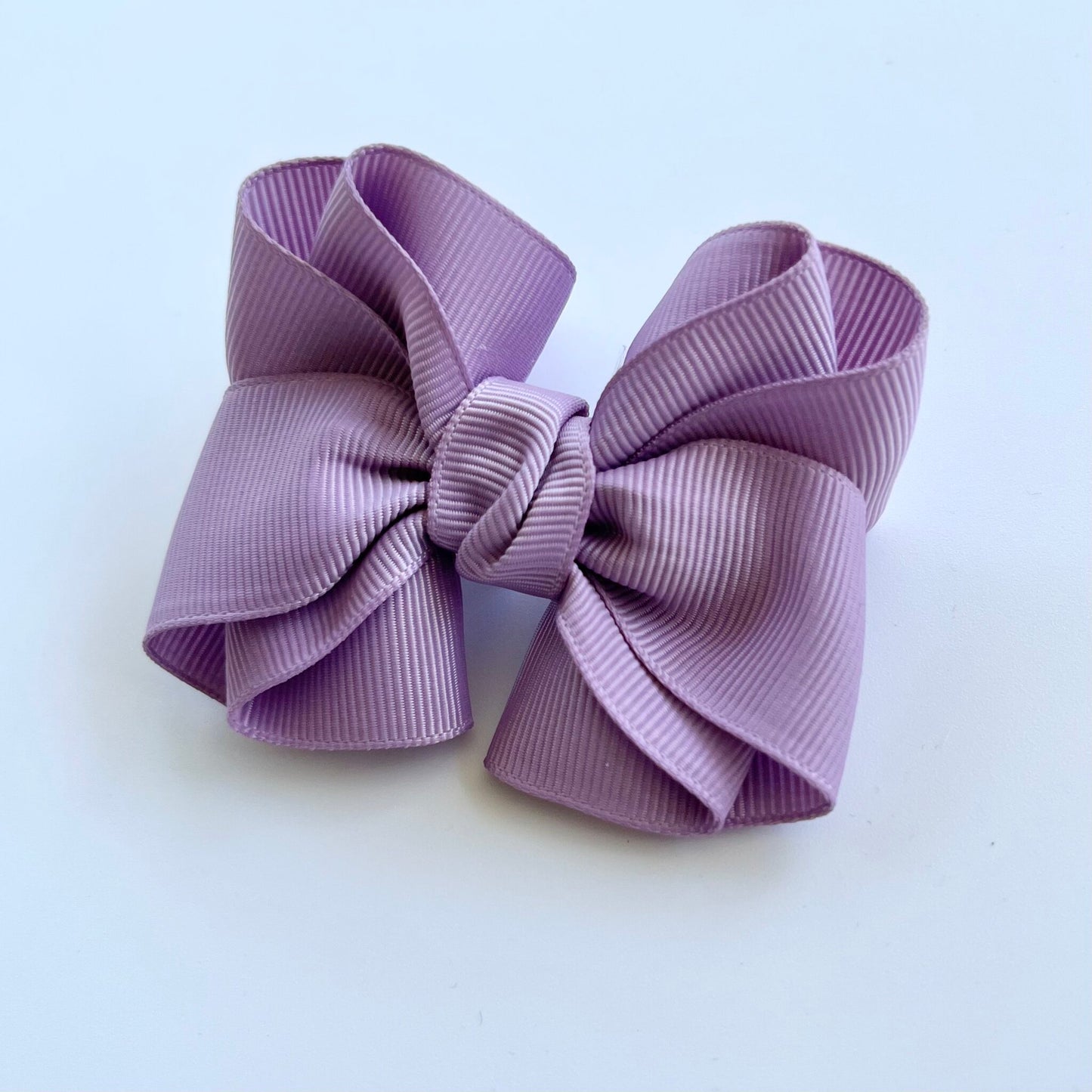 Purple Colour Twisted Ribbon Bow Hair Clip