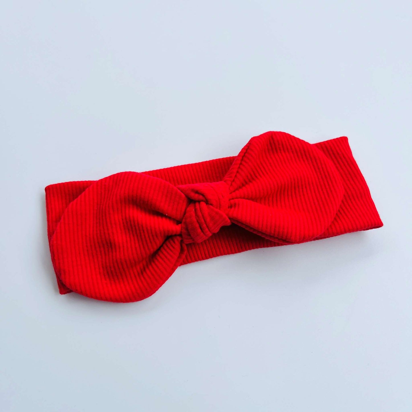 Solid Colour Headband with Round Bow