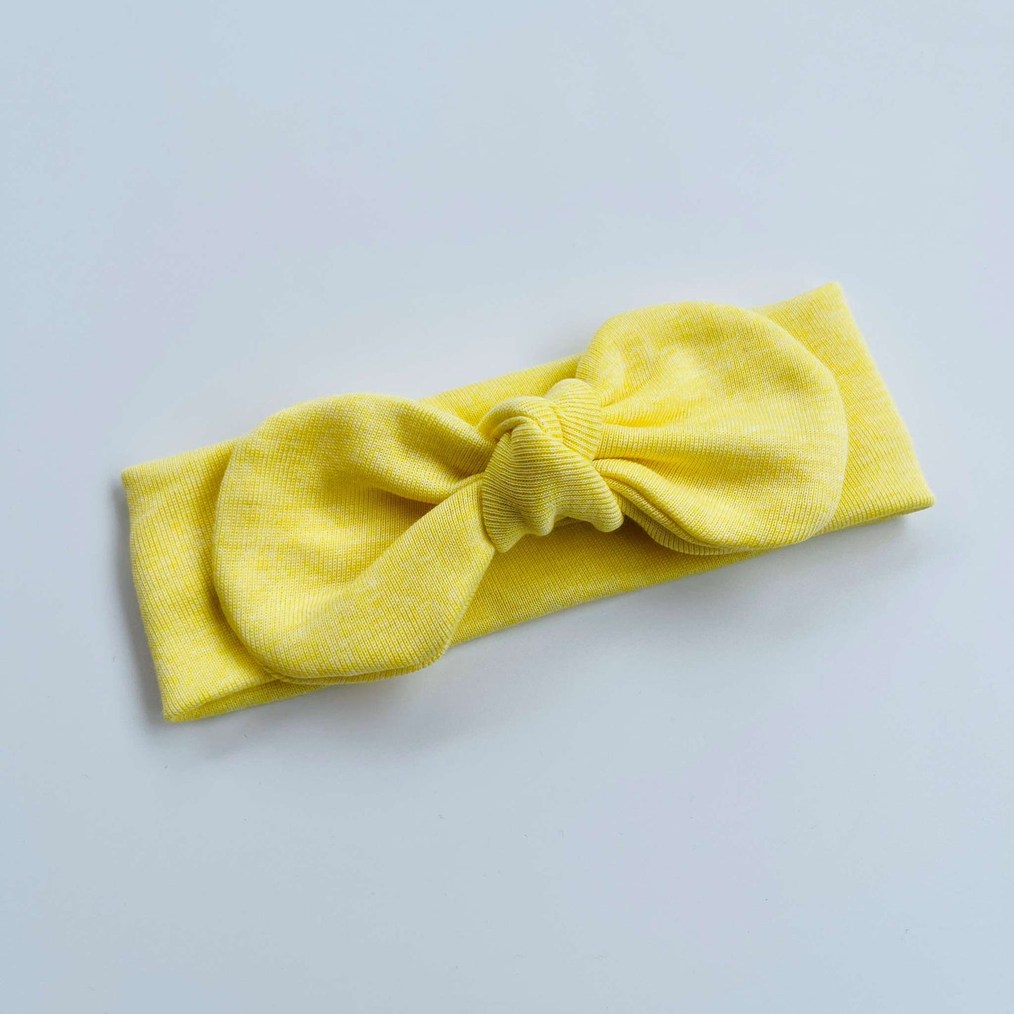 Solid Colour Headband with Round Bow