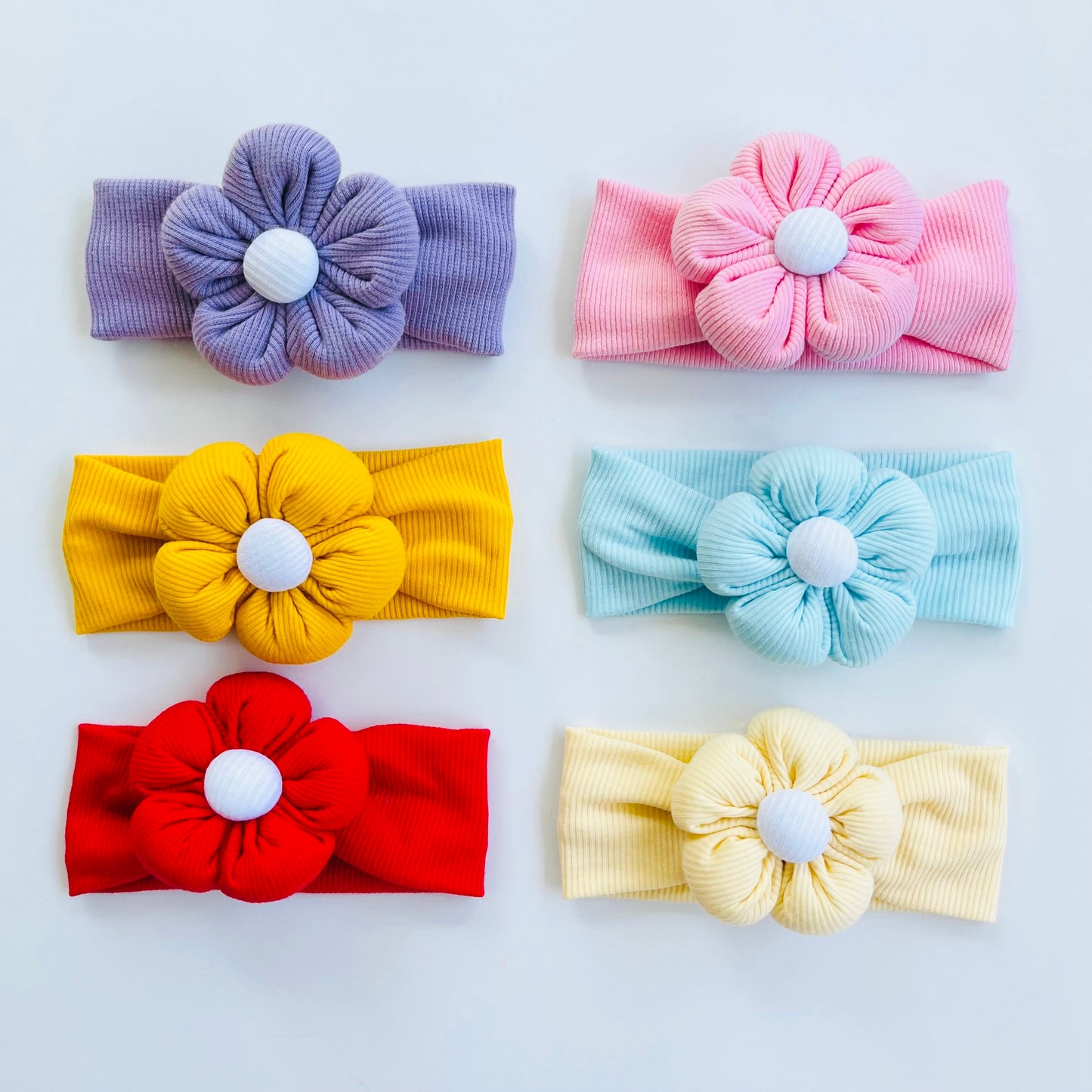 Puffy Flower Baby Headbands Collection