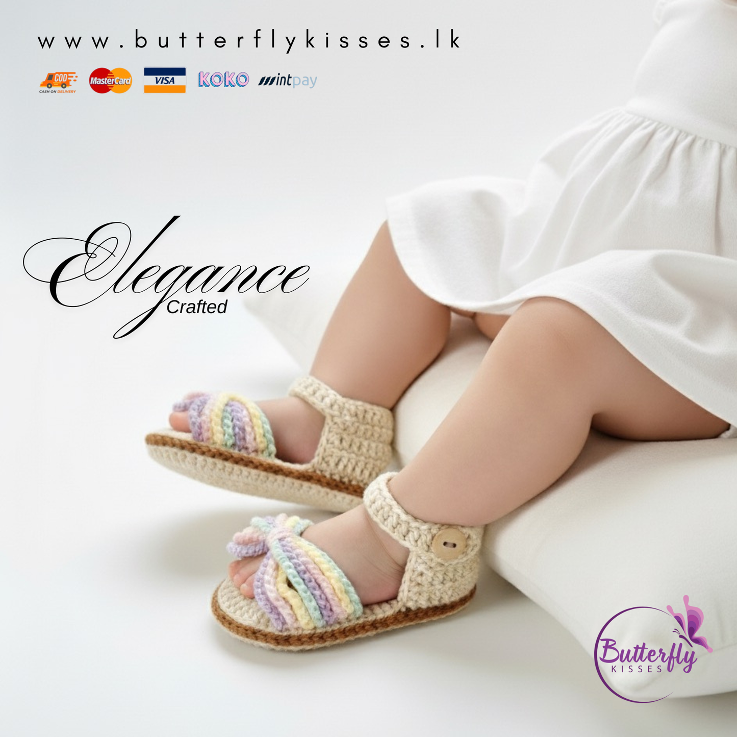 Aurora Luxe Baby Girl Crochet Sandals