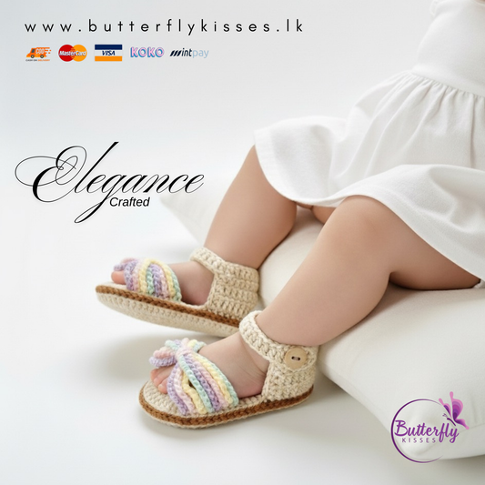 Aurora Luxe Baby Girl Crochet Sandals