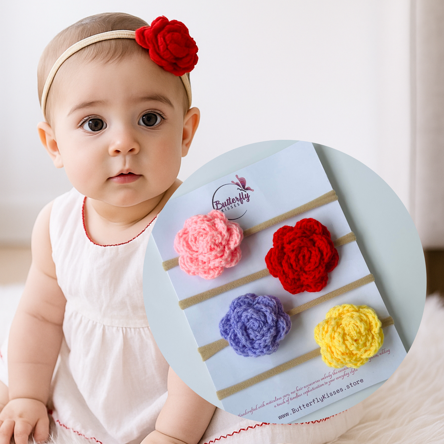 Rose Bloom Baby Headband