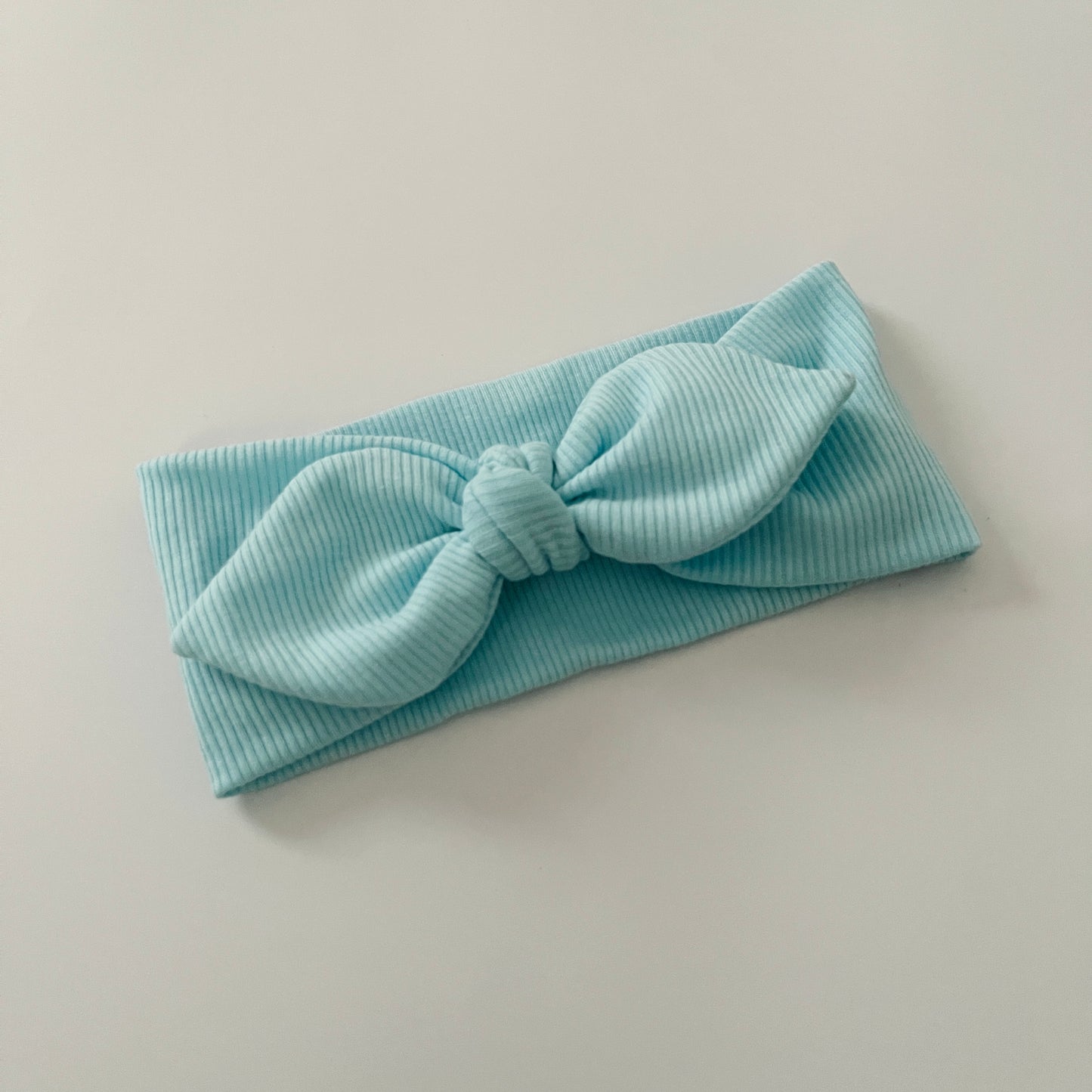 Solid colour classic bunny knot headband