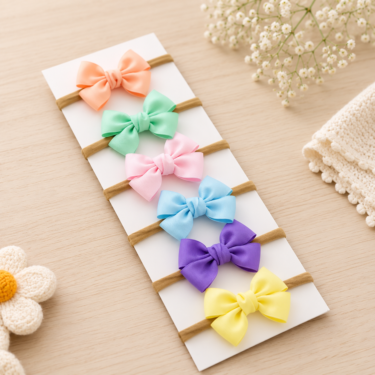 Pastel Dreams Mini Bow Headband Collection