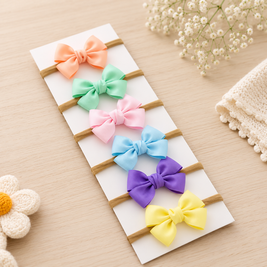Pastel Dreams Mini Bow Headband Collection