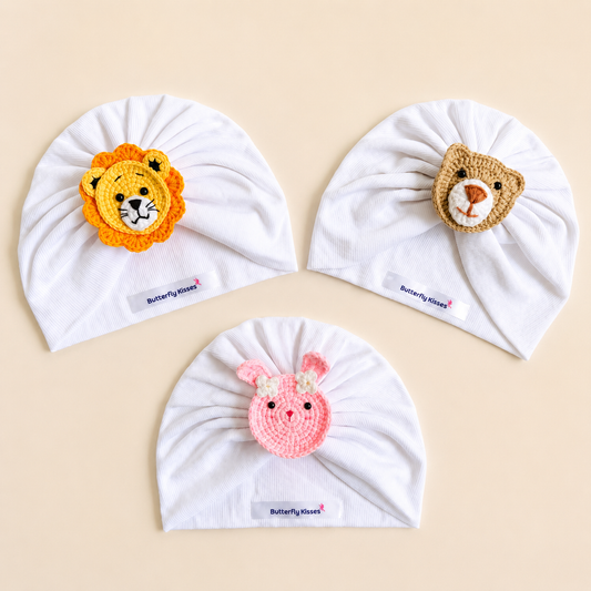 Handmade Animal Baby Turban Hat
