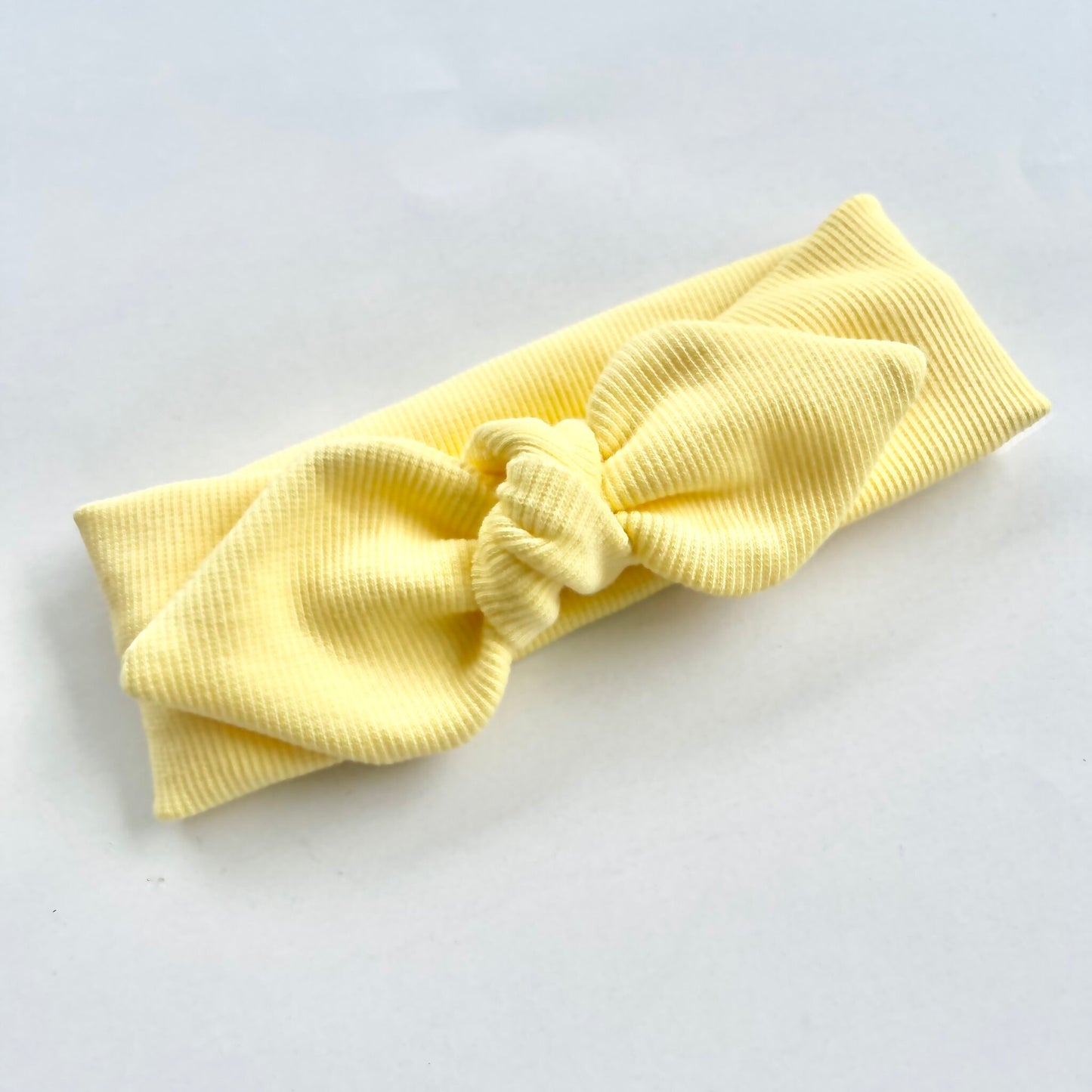 Plain colour classic bunny knot headband