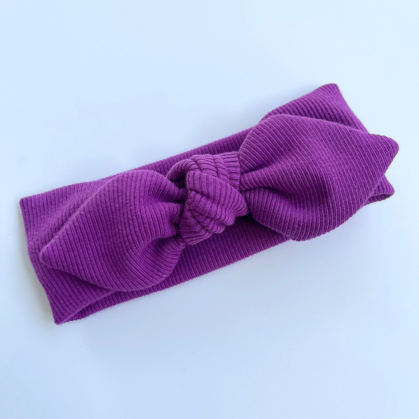 Plain colour classic bunny knot headband