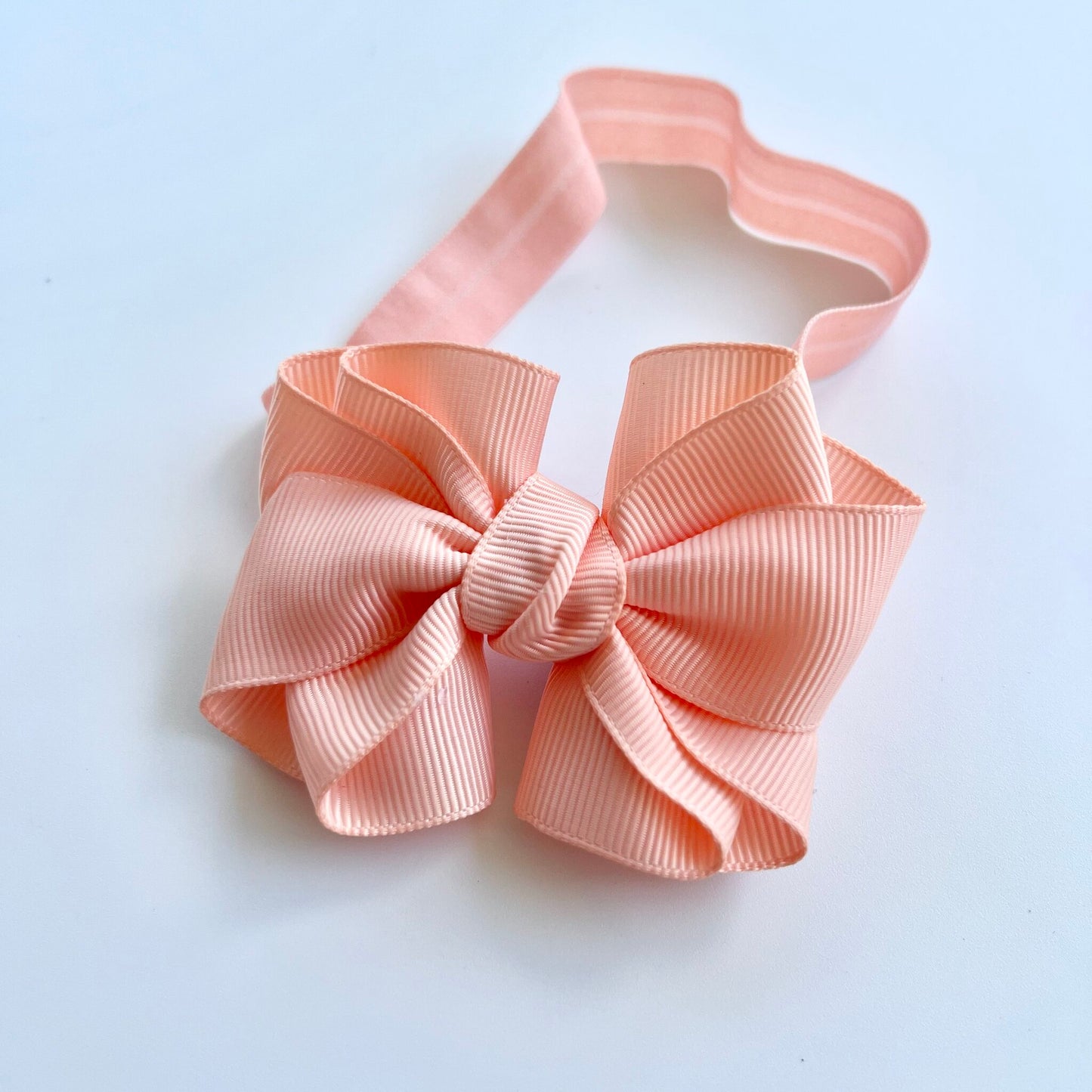 Blue, Green, Pink, Purple, Yellow & Peach Colour Twisted Ribbon Bow Headband